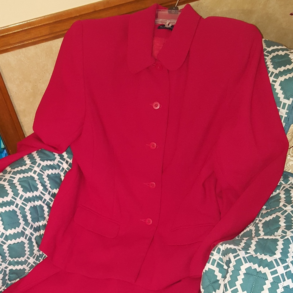Karen Scott Red Suit